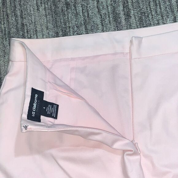 Liz Claiborne Womens Size 4 Career Office Skirt Pink‎ Back Slit Lined Stretch - Picture 8 of 8